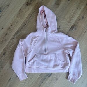 strawberry milkshake lulu lemon scuba oversized half zip